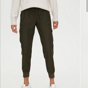 Aritzia community olive joggers